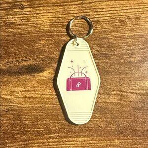 Poshmark Swag Key ChainWhite and Pink Keychain Accessory